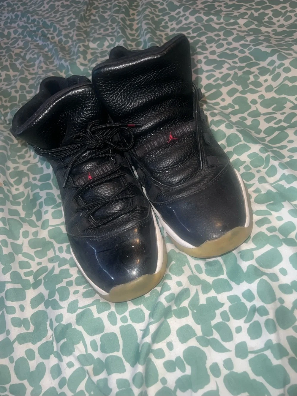 Nike Air Jordan 11 Black with Red Accents